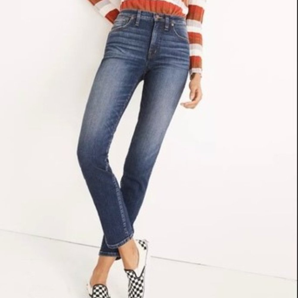 Madewell slim straight jeans sz 27p EUC